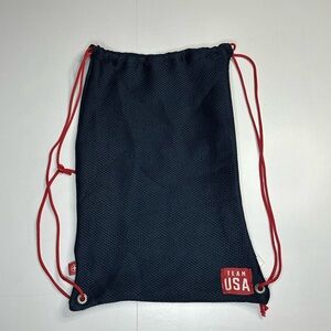 United Airlines Team USA Drawstring Mesh Bag Olympics Polaris Business Navy Blue